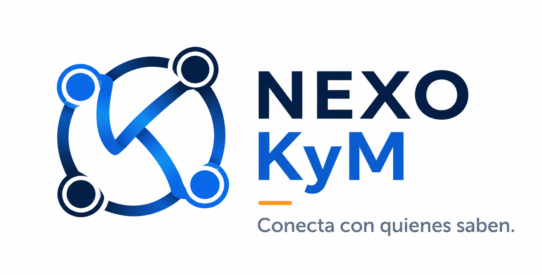 Logo de Nexo KyM, la comunidad profesional de KyM